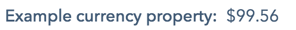 example currency property
