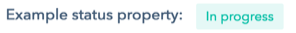 example status property