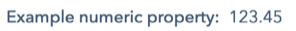 example numeric property